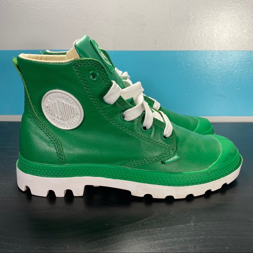 Palladium blanc hi boots green